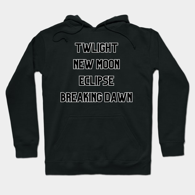 Twilight Book Hoodie by Zero Pixel